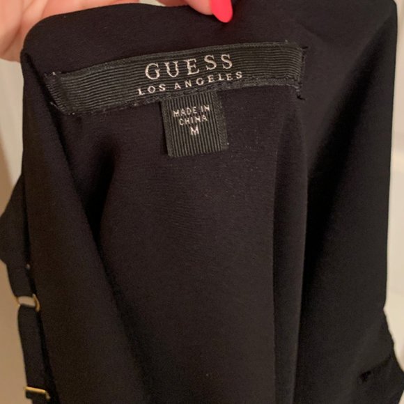 Guess Crepe Sleeveless Blouse with Lace Detail - Picture 3 of 4